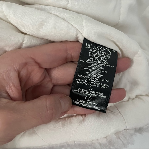 NEW Blank NYC Feeling Cozy Sherpa Sweater Jacket S - Picture 11 of 14